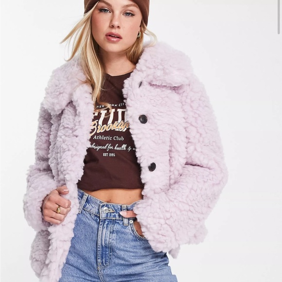 Vero Moda Elvira Faux Shearling Teddy Jacket - Picture 6 of 6
